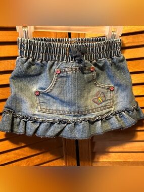 The Children's Place Ruffled Jean Skirt